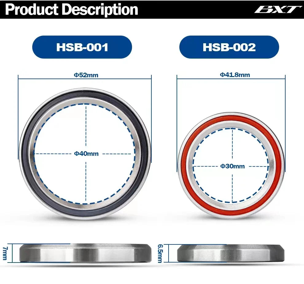 Bike Headset Bearings 52/41.8mm Universal Bearing MTB Scooter Steering Bicycle Parts BXT-077/097/087/107/117 Bearings