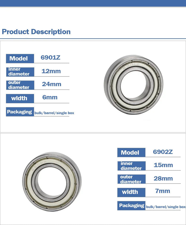 Bike Headset Bearings 52/41.8mm Universal Bearing MTB Scooter Steering Bicycle Parts BXT-077/097/087/107/117 Bearings