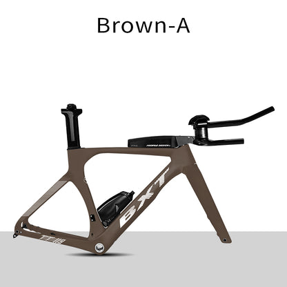 BXT Full Carbon TT Bike Frame Set, Time Trial, Road Bicycle, Disc Brake, Handlebar, Thru Axle, Racing Cycling