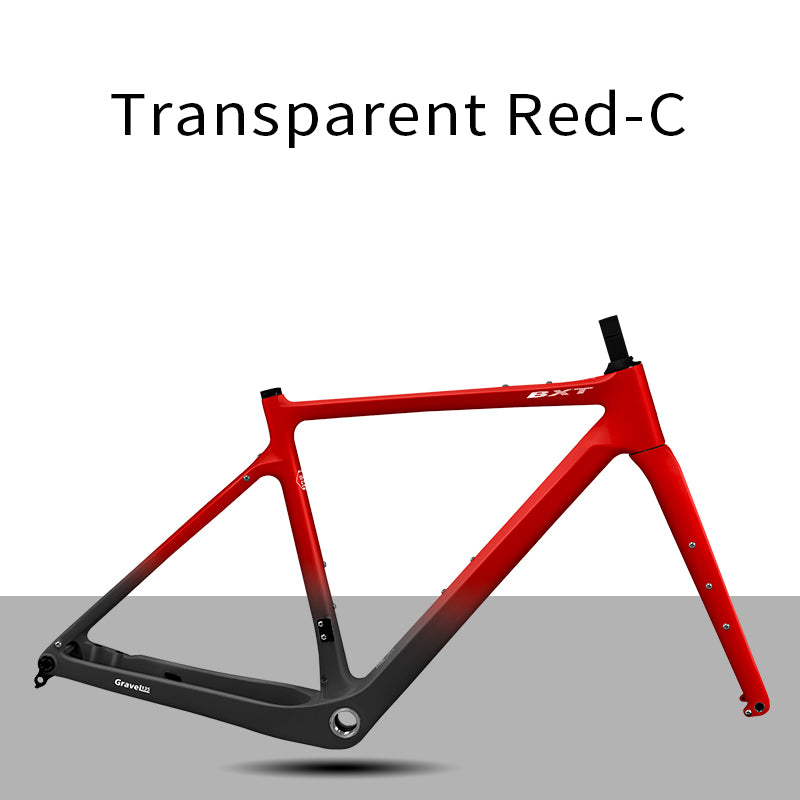 BXT Carbon Gravel Bike Frame Fully Hidden Cable Carbon Frame Fork Thru Axle Gravel Disc Brake Carbon MTB Road Bicycle Frame 27.5er