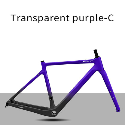 BXT Carbon Gravel Bike Frame Fully Hidden Cable Carbon Frame Fork Thru Axle Gravel Disc Brake Carbon MTB Road Bicycle Frame 27.5er