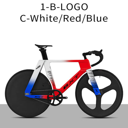 BXT-TRC-195 Carbon Track Bike Fixed Gear Carbon Fiber Track Bicycle No Brake Indoor Racing Complete Bike Professional Track Cycling Bike