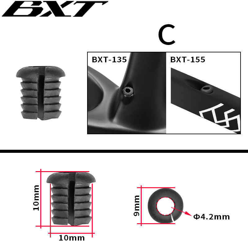 BXT Bike Cable Plugs Road Frame Brake Hole Road Bicycle Frame Fork Derailleur Di2 Line Plug E-Bike MTB Gravel Cable Line Hole Plug Parts