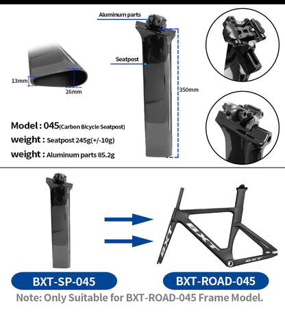 Carbon Bicycle Seatpost BXT-045/035/145/TT 119 Track Frame Disc Brake Road MTB Bike Seatpost BXT Bicycle Parts