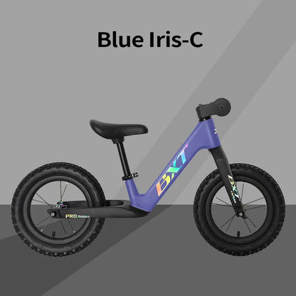 BXT Carbon Fiber Balance Bike for Toddlers Age 2-6 Years Ultra-light Double Triangular Run BXTBike Frame Kids Balance Beginner Kids