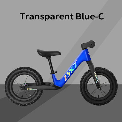 BXT Carbon Fiber Balance Bike for Toddlers Age 2-6 Years Ultra-light Double Triangular Run BXTBike Frame Kids Balance Beginner Kids