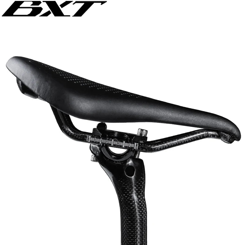 Carbon Fiber Bicycle Mountain Road Bike Saddles Soft Leather Seat Cushion Soft Seat Bike Leather Saddle Black Bicycle Saddles