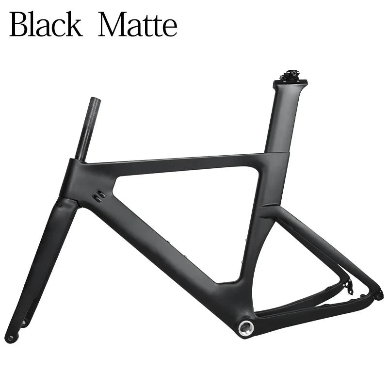 BXT Carbon Fiber Disc Brake Road Bicycle Frame Di2 & Mechanical Derailleur 700Cx32C Tires Thru Axle Carbon Racing Road Bike Frameset