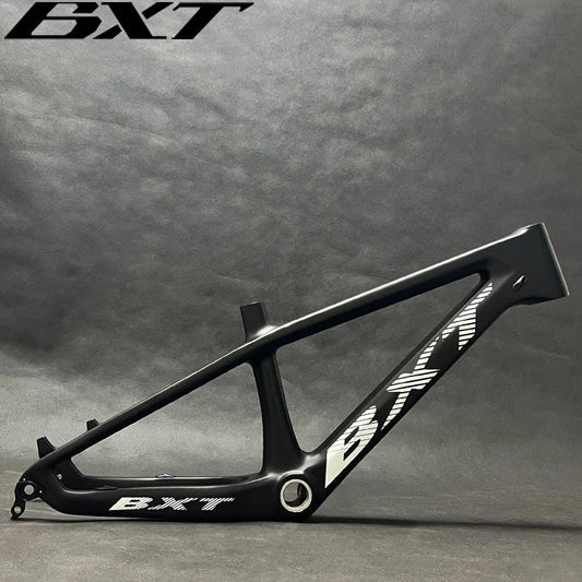 BXT Carbon Fiber MTB Frame 20er Child Bicycle Disc Brake Inner Cable Wheel T1000 Carbon Fiber QR 160mm