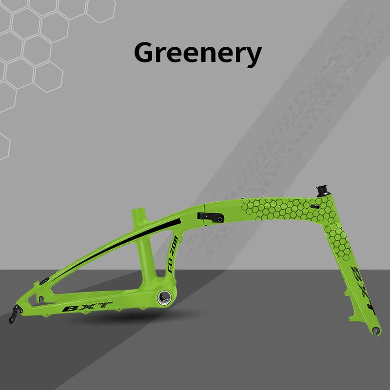 BXT Carbon Folding super light MTB Bike Frame Children Bike 20inch