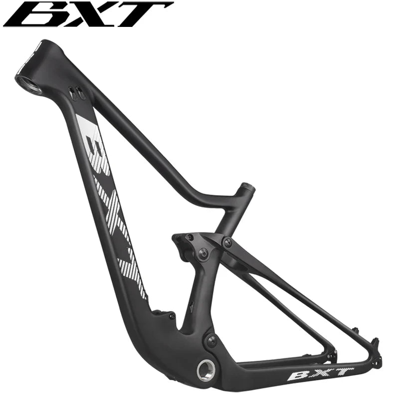 BXT Carbon Full Suspension MTB Frame, 29er Travel, 100mm, Mountain Bicycle, T1000