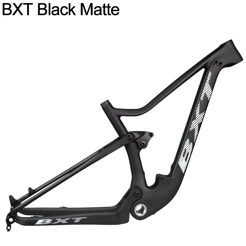 BXT Carbon Full Suspension MTB Frame, 29er Travel, 100mm, Mountain Bicycle, T1000