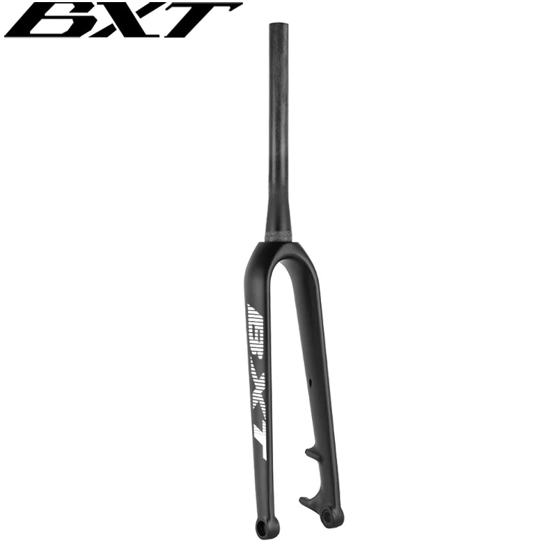 BXT Carbon Gravel Bicycle Fork, 27.5er Disc Brake, Road Bike Frame, 700C Thru Axle, MTB Tapered, Full Carbon Mountain Bike Fork, M15