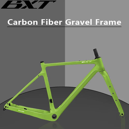 BXT Carbon Gravel Bike Frame, Road Bicycle Frame, Disc Brake, Internal Cable, 27.5er Thru Axle, New, 2024