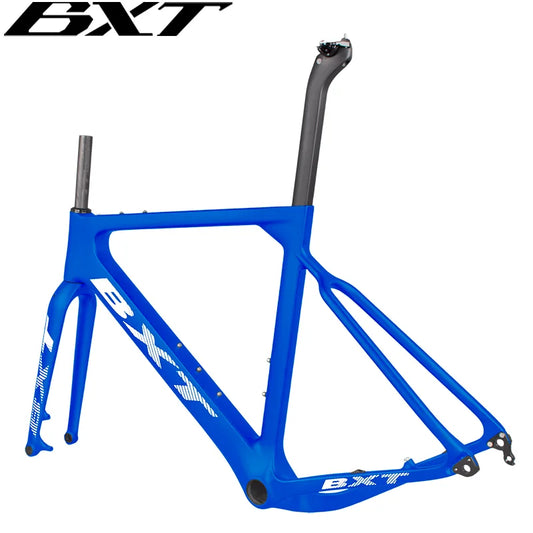 BXT Carbon Gravel frame carbon Fiber Bike 700C Road Frame Axle thru Max 40C Tire Carbon Gravel Frameset Cyclocross Frames