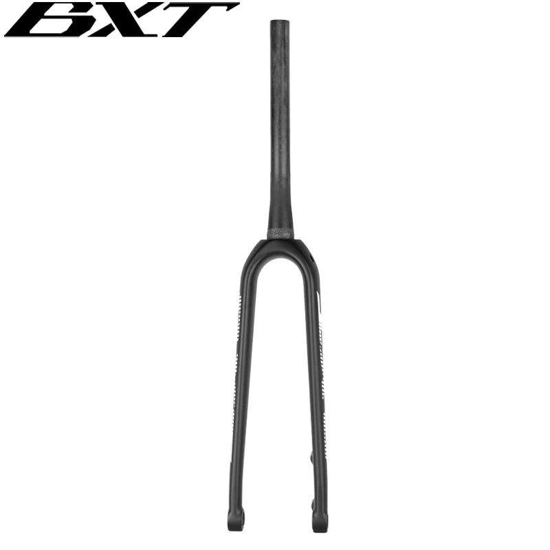 BXT Carbon Mountain Bicycle Rigid Fork, Carbon Road Bike, Disc Brake, 160mm, 100x15mm, 27.5er Gravel