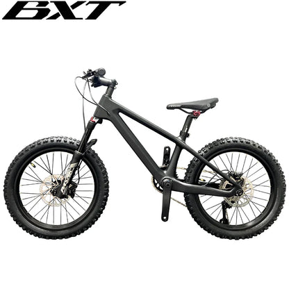 BXT Carbon Mountain Bike for Children and Teenager, MTB Bicycle, Cycling Exercise, Suitable for Heights 125-145cm, 20er