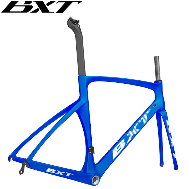 BXT Carbon Road Racing Aero Bicycle Frame, BSA Di2 Mechanical Road Bik ...