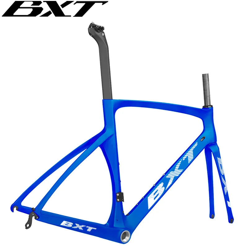 BXT Carbon Road Racing Aero Bicycle Frame, BSA Di2 Mechanical Road Bike Frame, CX Road Cycling Frameset, V Brake, Disc