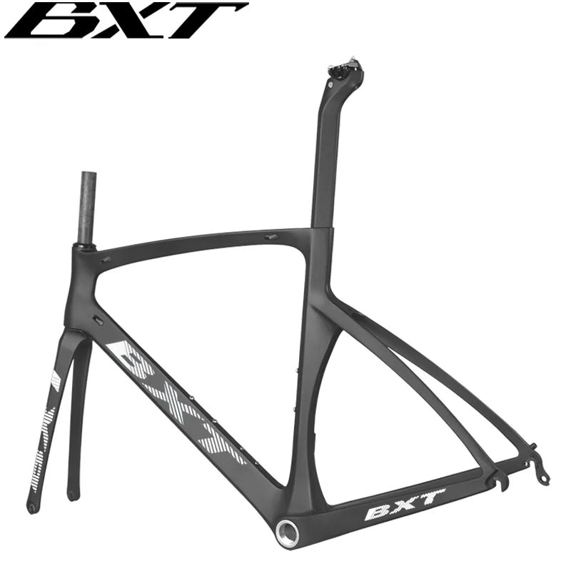 BXT Carbon Road Racing Aero Bicycle Frame, BSA Di2 Mechanical Road Bike Frame, CX Road Cycling Frameset, V Brake, Disc