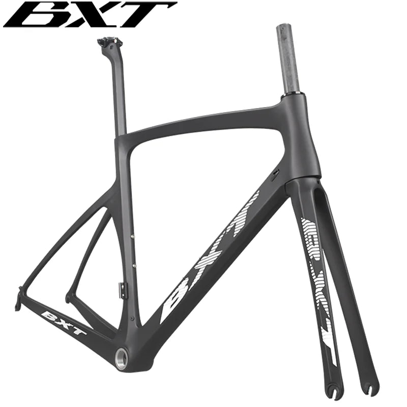 BXT Carbon Road Racing Aero Bicycle Frame, BSA Di2 Mechanical Road Bik ...