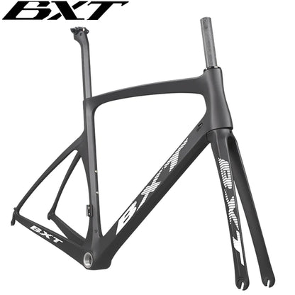 BXT Carbon Road Racing Aero Bicycle Frame, BSA Di2 Mechanical Road Bike Frame, CX Road Cycling Frameset, V Brake, Disc