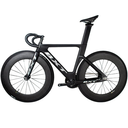 BXT Hot Selling Products Carbon Fiber Fixed Gear Track Frame Indoor Racing Complete Bike Without Brakes