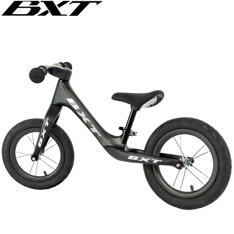 BXT Children Full Carbon Balance Bike Suitable for 2-6 Years old Carbon Child Running Bike No Pedal Push Bike Kids Balance Bicycle