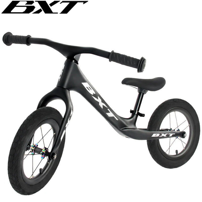 BXT Children Full Carbon Balance Bike Suitable for 2-6 Years old Carbon Child Running Bike No Pedal Push Bike Kids Balance Bicycle