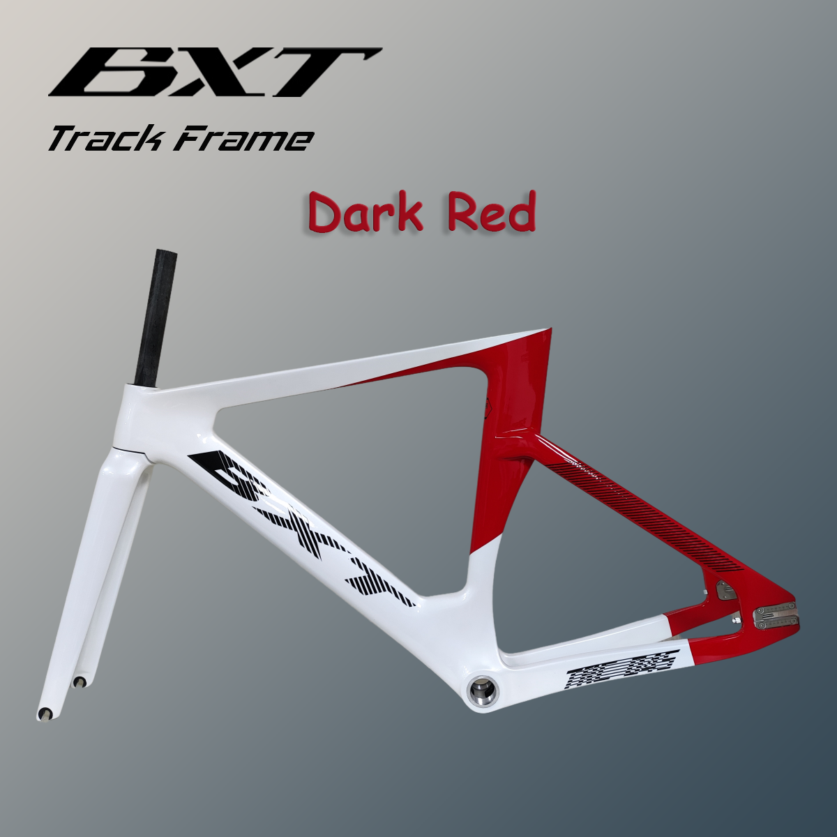 BXT Full Carbon Fiber Frame DIY Color Customization Track Frame 700C Bicycle Frame BXT-Track-045 Gear Track Racing Cycling Sports Bike DIY Bicycle Frame