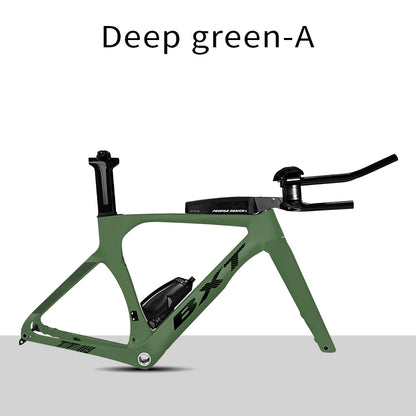 BXT Full Carbon TT Bike Frame Set, Time Trial, Road Bicycle, Disc Brake, Handlebar, Thru Axle, Racing Cycling