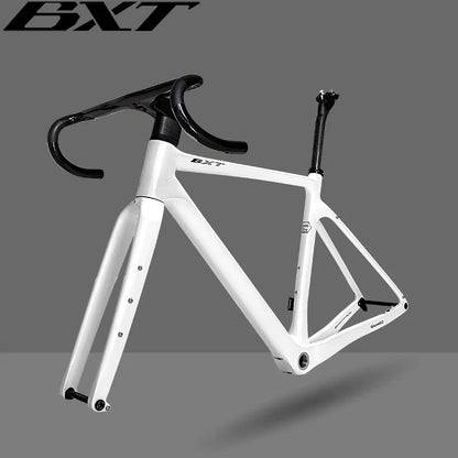 BXT Disc Brake Carbon Gravel Bike Frame 700C/27.5er Max Use 47C/2.1 Tire Full Carbon Gravel Bicycle Frame Thru Axle Carbon MTB Frame