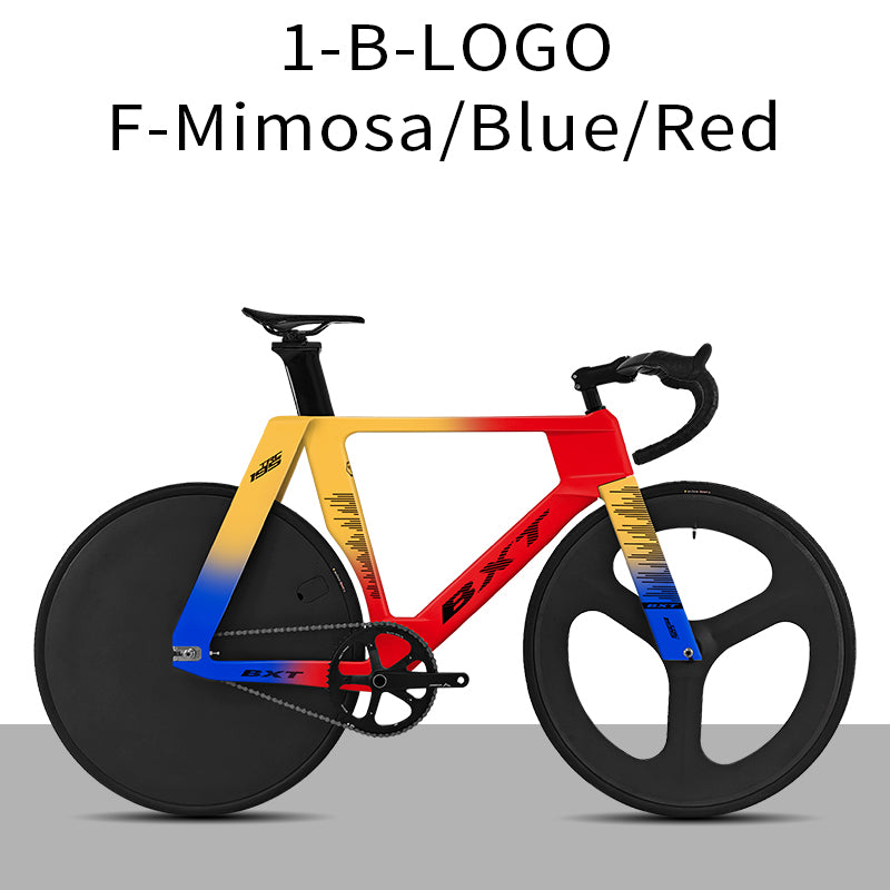 BXT-TRC-195 Carbon Track Bike Fixed Gear Carbon Fiber Track Bicycle No Brake Indoor Racing Complete Bike Professional Track Cycling Bike