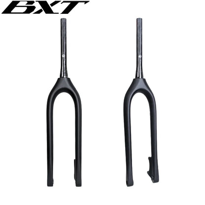 BXT Full Carbon Bike Fork Newest 27.5" Inch Mountain Fork Thru Axle 110x15mm or 100x15mm MTB Bicycle Fork 27.5er Inside Outside Cab