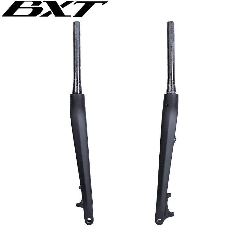 BXT Full Carbon Bike Fork Newest 27.5" Inch Mountain Fork Thru Axle 110x15mm or 100x15mm MTB Bicycle Fork 27.5er Inside Outside Cab