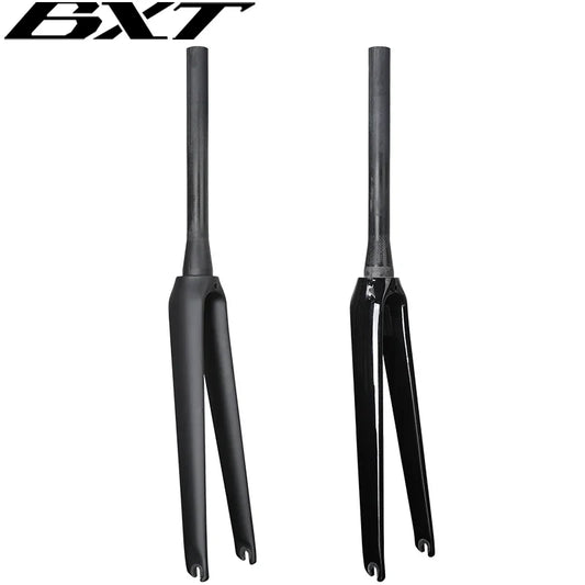 BXT Full Carbon Fiber Road Fork  V Brake 700C Tapered Tube 39.8mm Front Fork Fixed Gear Track bike carbon front forks hard parts