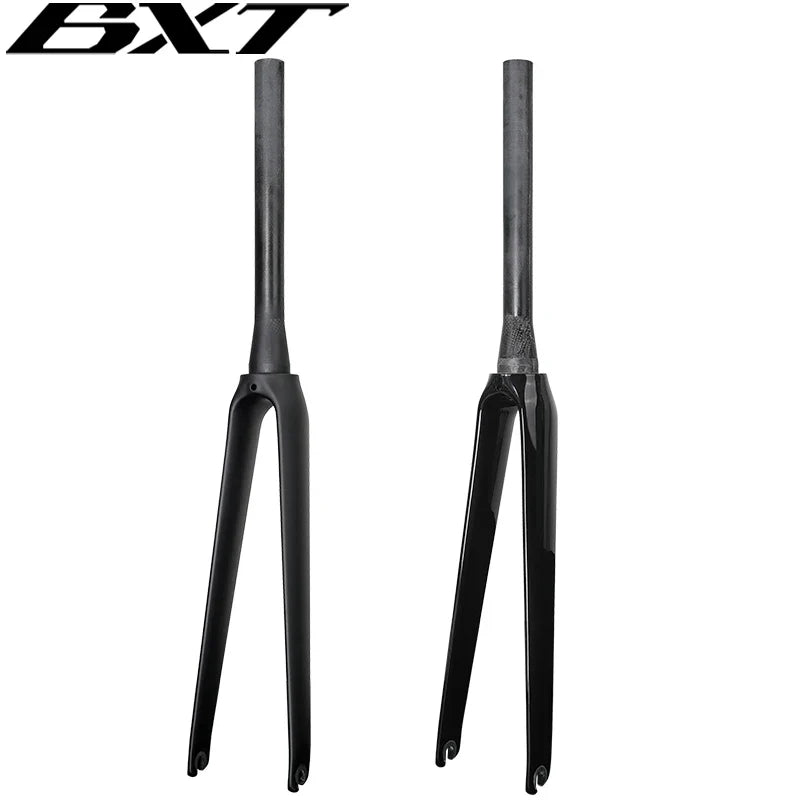 BXT Full Carbon Fiber Road Fork  V Brake 700C Tapered Tube 39.8mm Front Fork Fixed Gear Track bike carbon front forks hard parts