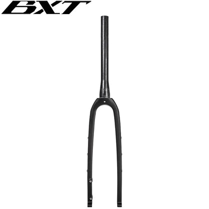 BXT Full Carbon Gravel Bike Fork 700C Disc Brake MTB Carbon Fork 27.5er Thru Axle Carbon Road Bicycle Fork  Multifunction Rigid Fork