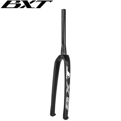 BXT Full Carbon Gravel Bike Fork 700C Disc Brake MTB Carbon Fork 27.5er Thru Axle Carbon Road Bicycle Fork  Multifunction Rigid Fork