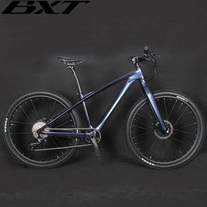 BXT Full Carbon Mountain Complete Bike 26er Hardtail Carbon Fiber MTB 26er 1x11Speed Disc Brake Mountain T1000 Carbon Bicycle 14inch