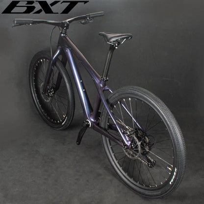 BXT Full Carbon Mountain Complete Bike 26er Hardtail Carbon Fiber MTB 26er 1x11Speed Disc Brake Mountain T1000 Carbon Bicycle 14inch