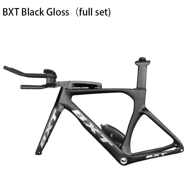 BXT Full Carbon TT Bike Frame Set, Time Trial, Road Bicycle, Disc Brake, Handlebar, Thru Axle, Racing Cycling