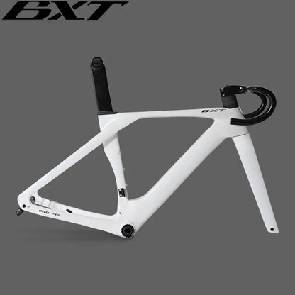 BXT Fully Hidden Carbon Disc Road Bike Frame Set Lightweight Road Bicycle Carbon Frame BB T47 Aerodynamic Carbon Road Bike Frameset