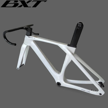 BXT Fully Hidden Carbon Disc Road Bike Frame Set Lightweight Road Bicycle Carbon Frame BB T47 Aerodynamic Carbon Road Bike Frameset