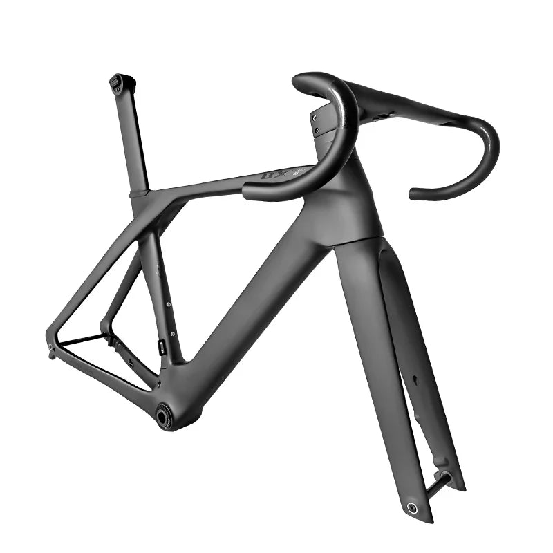 BXT Fully Hidden Carbon Disc Road Bike Frameset Lightweight Road Bicycle Carbon Frame  Aerodynamic DI2