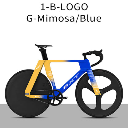 BXT-TRC-195 Carbon Track Bike Fixed Gear Carbon Fiber Track Bicycle No Brake Indoor Racing Complete Bike Professional Track Cycling Bike