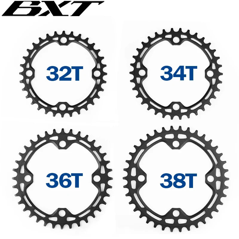 High-strength aluminum alloy mountain bike 104BCD tooth plate 32T/34T/36T/38T MTB bicycle crank parts