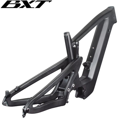 BXT 29er E-MTB All Full Suspension Carbon Mountain Bike Frame Travel 150mm AM Bike Carbon Full Suspension Electric MTB Frame