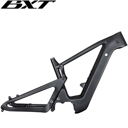 BXT 29er E-MTB All Full Suspension Carbon Mountain Bike Frame Travel 150mm AM Bike Carbon Full Suspension Electric MTB Frame