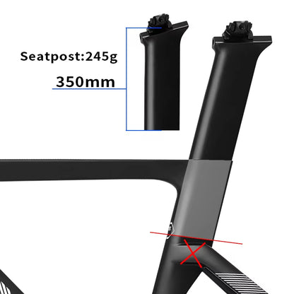 BXT-Track-045 Carbon Track Frame Carbon BSA Fiber Racing Tracking Bike Frameset Fixed Gear Bike Frame 120x9mm Rear Tail Hook Custom Color Available